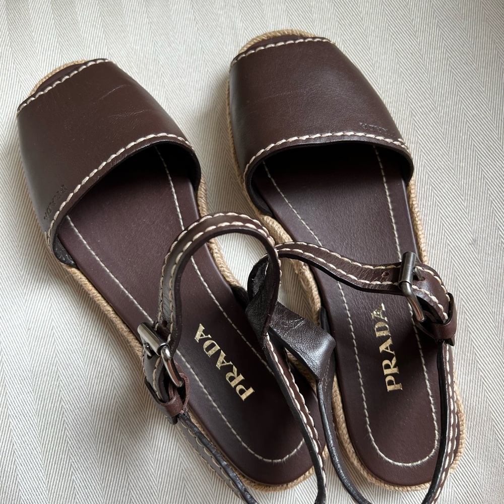 PRADA Leather Sandals